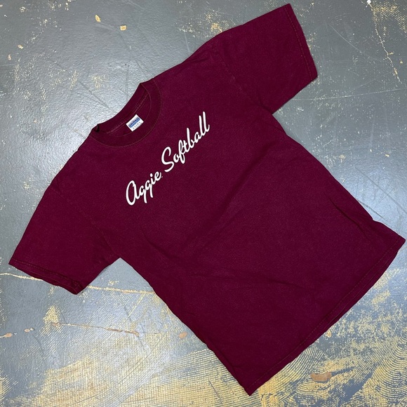 Texas A&M Aggies Softball NCAA Logo Shirt Medium University - Picture 1 of 6